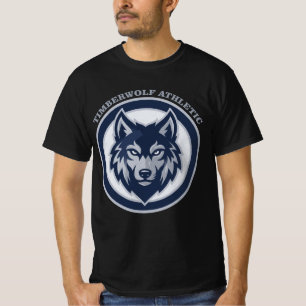 Timberwolf Athletic Crest Sports Team T-Shirt