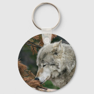 Timberwolf Key Ring