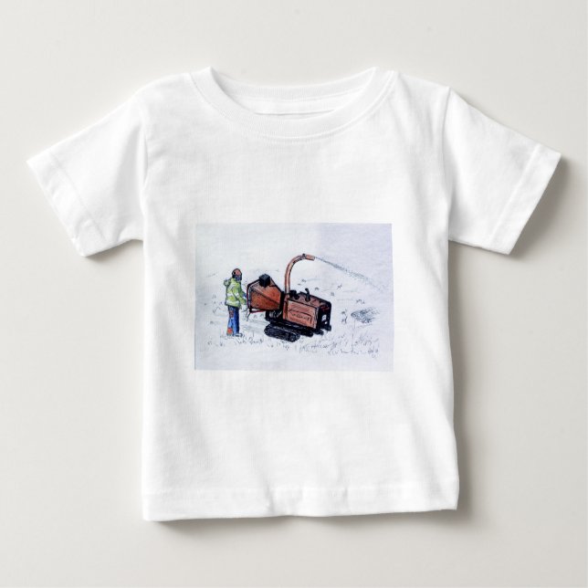 Timberwolf wood chipper baby T-Shirt (Front)