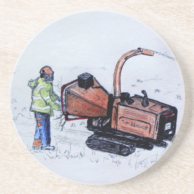 Timberwolf wood chipper coaster (Front)