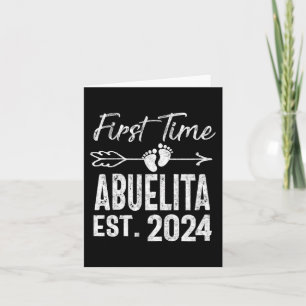 Time Abuelita 2024 Mothers Day Soon To Be Grandma  Card