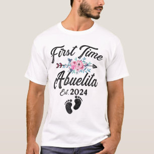 Time Abuelita 2024 Mothers Day Soon To Be Grandma  T-Shirt