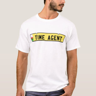 TIME AGENT - Welsh license plate T-Shirt