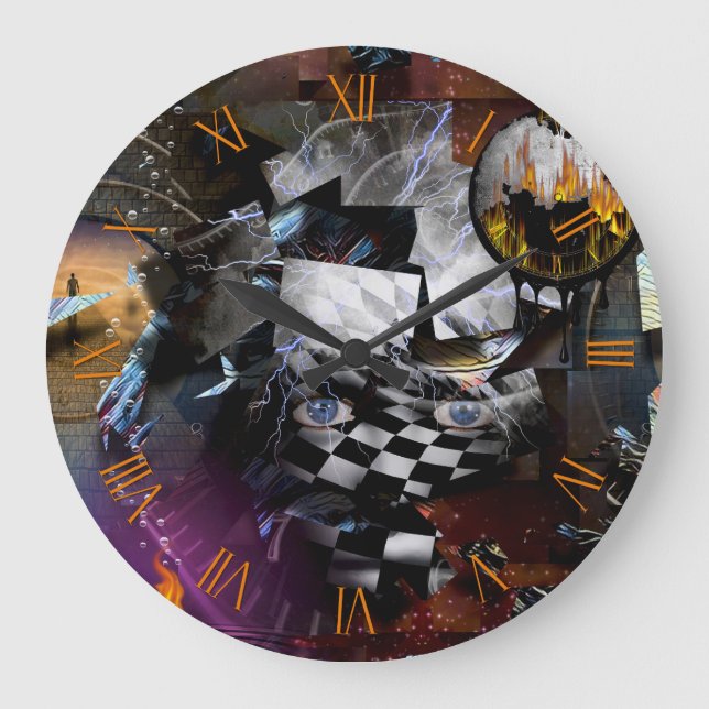 Time and imagination large clock (Front)