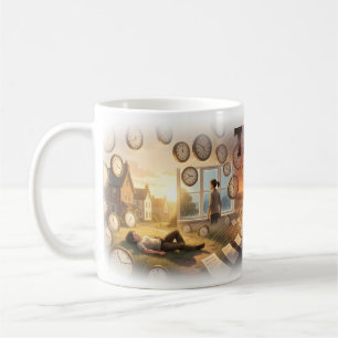 Time and Sunset Life Journey Art Mug