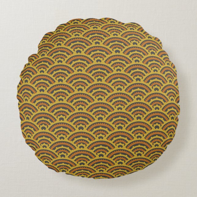 Time Arches Round Pillow (Front)