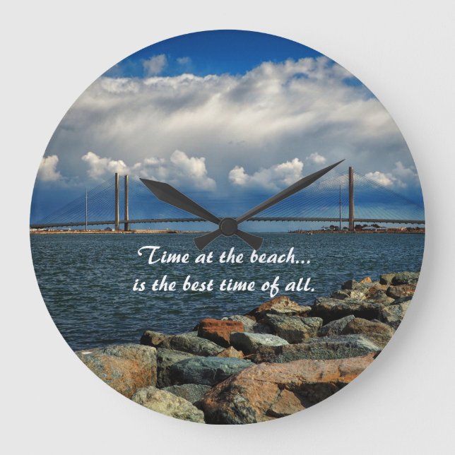 Time at the Indian River Bridge Wall Clock (Front)
