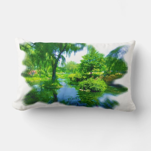 Time Away from the City Lumbar Cushion (Front)