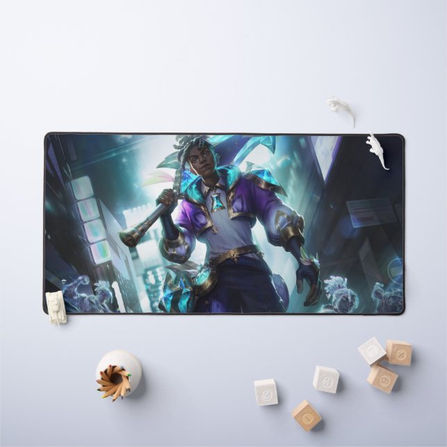 Time Bender Gaming Desk Mat | Time-Warp Genius (Kids Table)