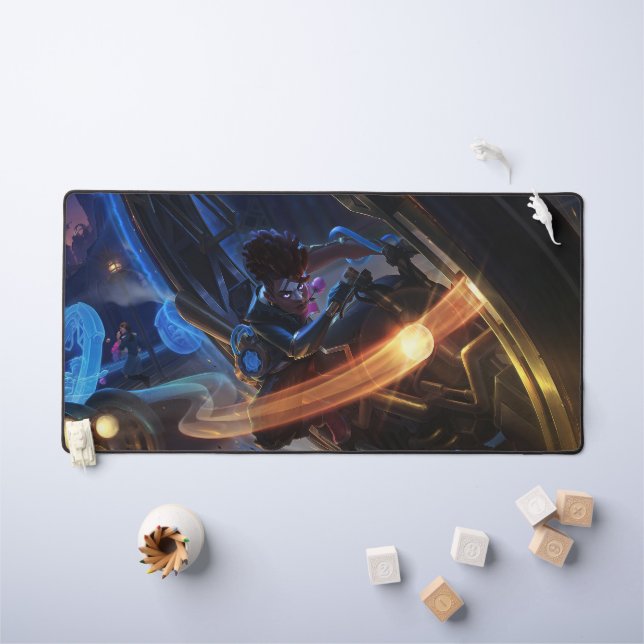 Time Bender Gaming Desk Mat | Time-Warp Genius (Kids Table)
