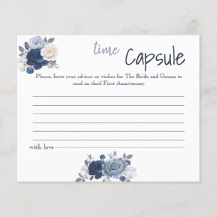 Time Capsule Advice Card Bridal Shower
