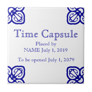 Time Capsule Plaque - Spanish Tile