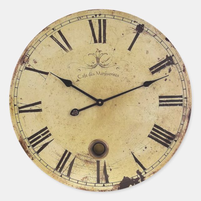 Time Classic Round Sticker (Front)