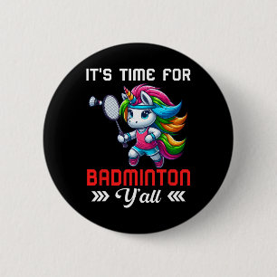 Time Costume For Badminton Cotume Colourful Unicor 6 Cm Round Badge