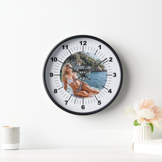 TIME! ⏰ Custom Wall Clock – Add Your Design (Home)