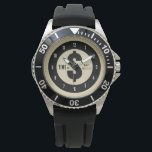 Time = $ Don’t Waste It Vintage Olive Watch<br><div class="desc">A rustic, vintage-inspired wall clock with an olive textured background that resembles worn simulated burlap. Bold black numbers and the humorous phrase “Don’t Waste It” emphasize the importance of valuing every moment, while adding a touch of wit to your space. Perfect for a quirky gift for entrepreneurs, creatives, and anyone...</div>