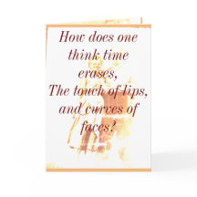 Time erases inspirational Card
