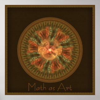Time Flare Fractal Poster