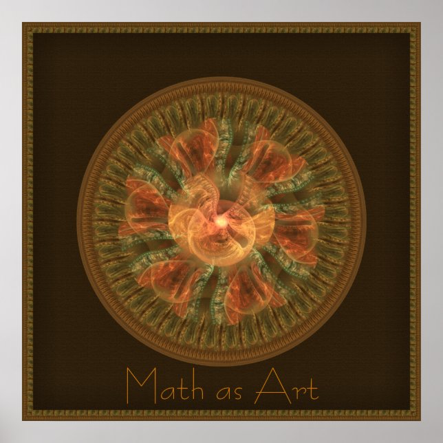 Time Flare Fractal Poster (Front)