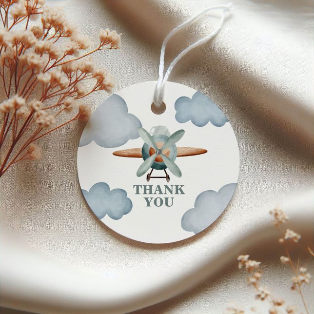 Time Flies Aeroplane Birthday Favour Tags (Creator Uploaded)