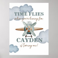 Time Flies Aeroplane Birthday