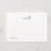 ‘Time Flies’ Airplane Theme Time Capsule Cards