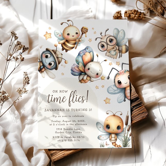 Time Flies Kids Birthday Party Invitation (Creator Uploaded)