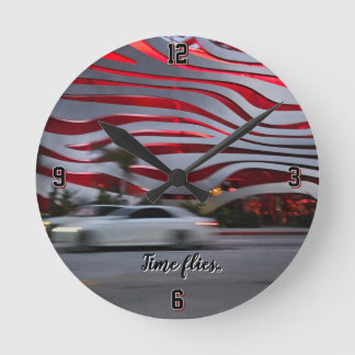 Time flies modern unique design wall clock