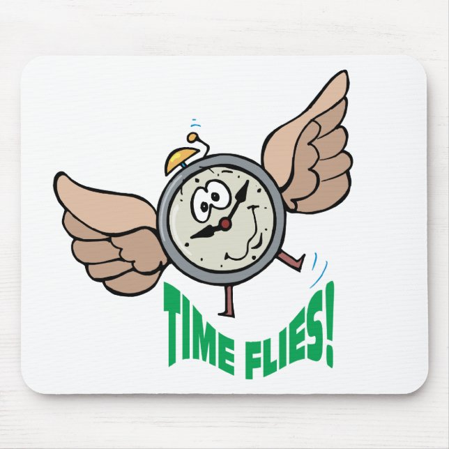 Time Flies Mouse Pad (Front)