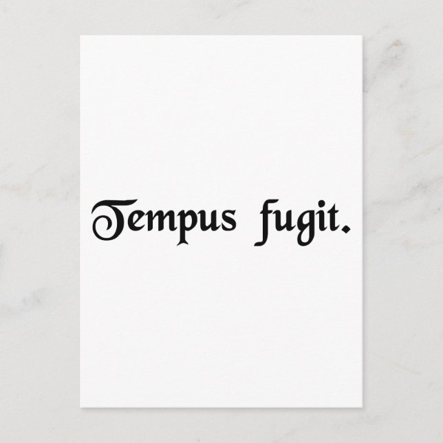 Time flies. postcard (Front)