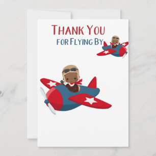 Time Flies Thank You Card