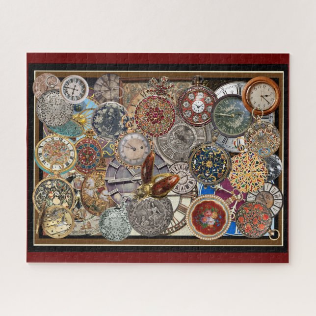 Time Flies Watch and Clock Puzzle (Horizontal)