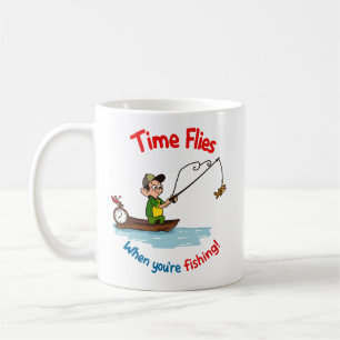 Time Flies When You're Fishing Coffee Mug