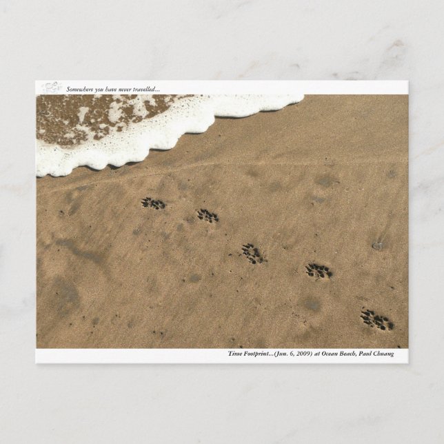 Time Footprint... Postcard (Front)