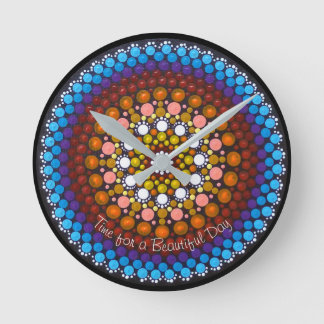 Time for a Beautiful Day Mandala Clock