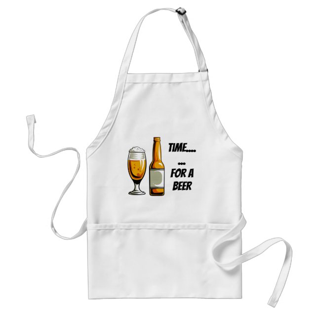 Time for a Beer Apron (Front)