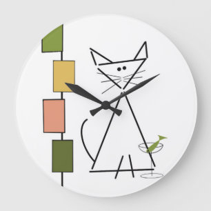 Time For A Cat-tail Clock