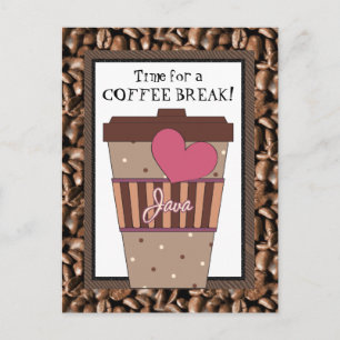 Time for a Coffee Break postcard