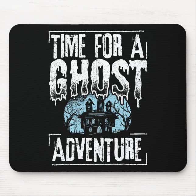 Time For A Ghost Adventure - Halloween Spooky Para Mouse Pad (Front)