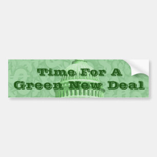 Time For a Green New Deal Bumper Sticker