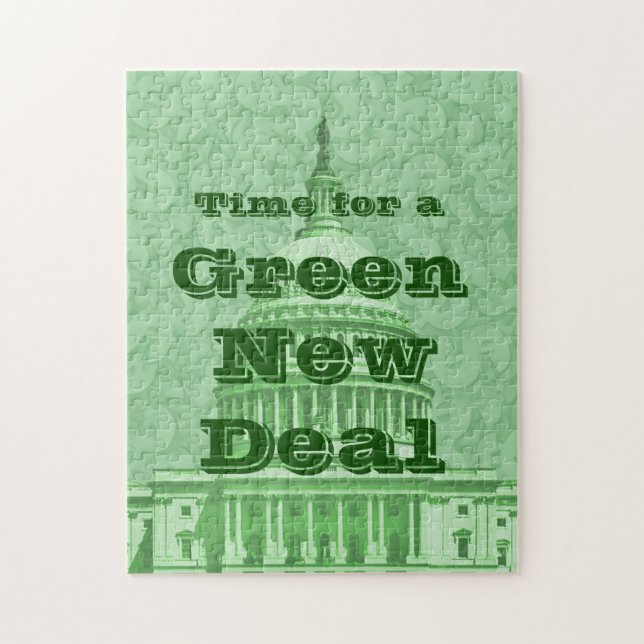 Time For a Green New Deal Jigsaw Puzzle (Vertical)