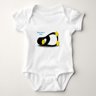 Time For A Nap Penguin Baby Bodysuit