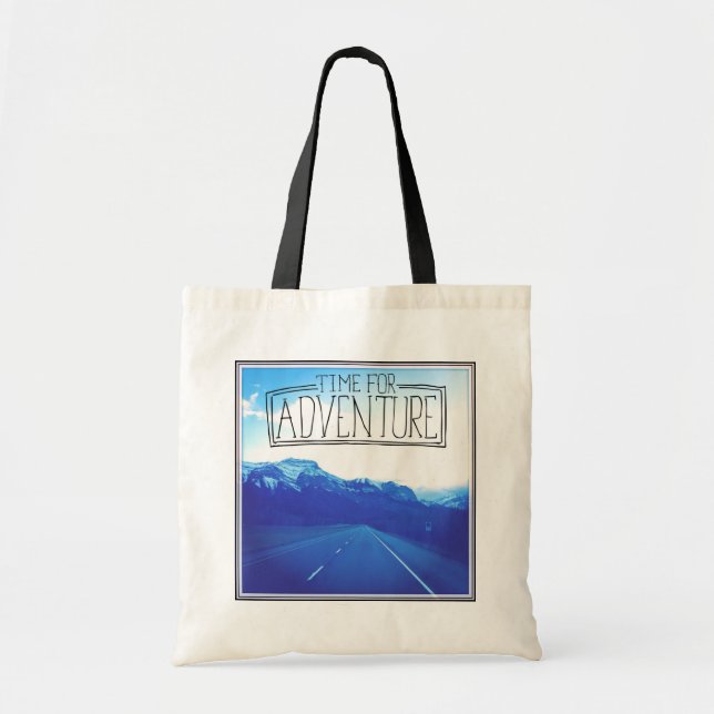 Time For Adventure Tote Bag (Front)