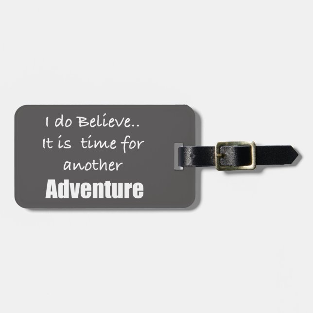 Time for Adventure Traveller Luggage Tag (Front Horizontal)