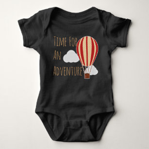 Time For An Adventure Hot Air Balloon Baby Bodysuit