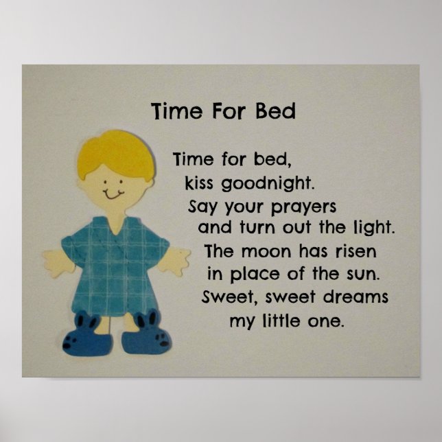 Time For Bed (Children) Poster (Front)