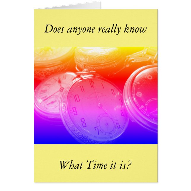 Time for Birthday Happy Birthday greetings (Front)