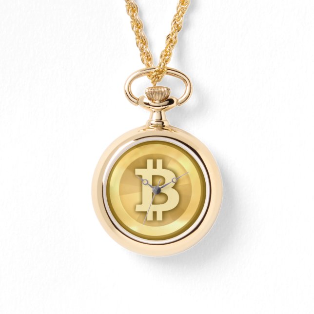 Time for bitcoin ~ elegant bitcoin logo watch (Front)