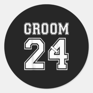 Time For Brides 2024 Groom Engagement Party Matchi Classic Round Sticker
