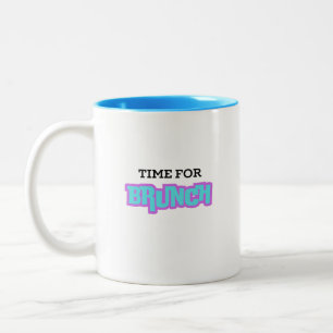 Time for Brunch Two-Tone Coffee Mug
